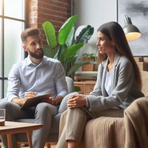 therapist and patient